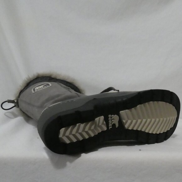 SOREL | size 10 | Grey Winter Boots with Faux Fur Trim - Picture 6 of 12